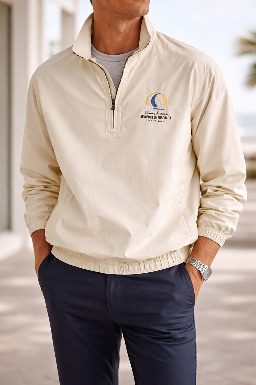 Tommy Bahama Yacht Race Jacket Mens XL Newport Ensenada Coastal Preppy